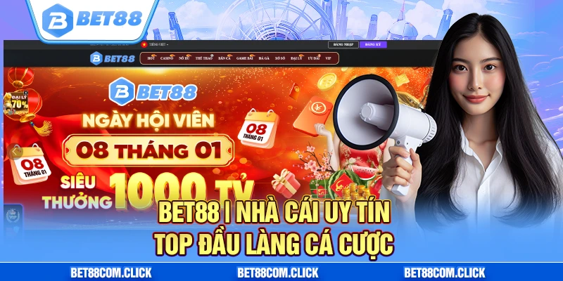 Bet88 - Nhà cái uy tín top đầu làng giải trí cá cược