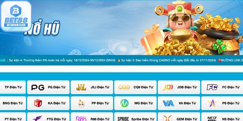 Nổ Hũ BET88 - Giải Trí Đổi Thưởng Với Jackpot Tỷ Đồng